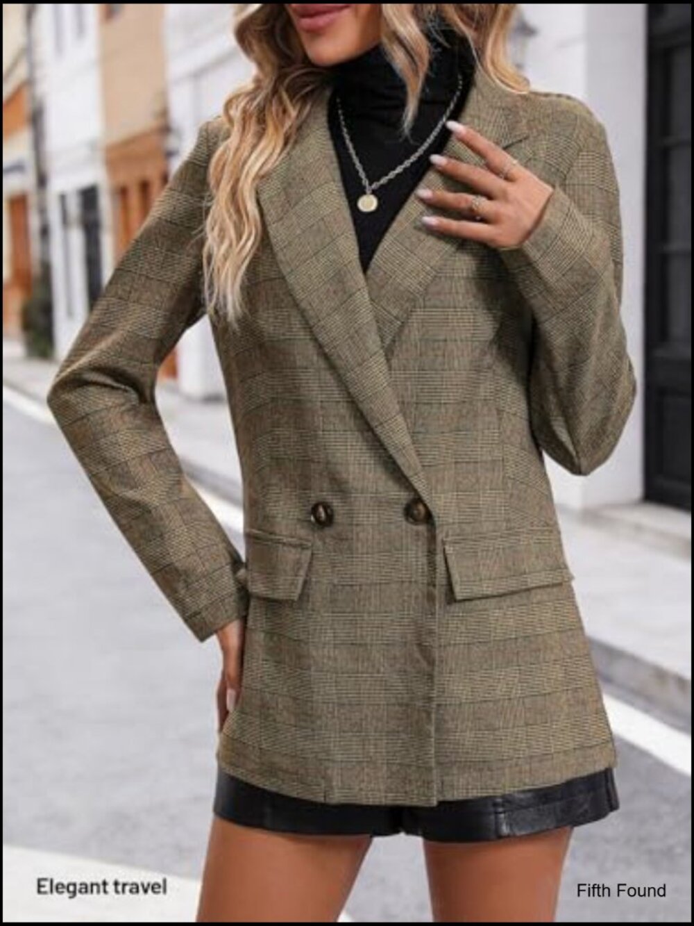 Lightweight Lined Blazer with Pockets for Office Casual Wear - Picture 3 of 7